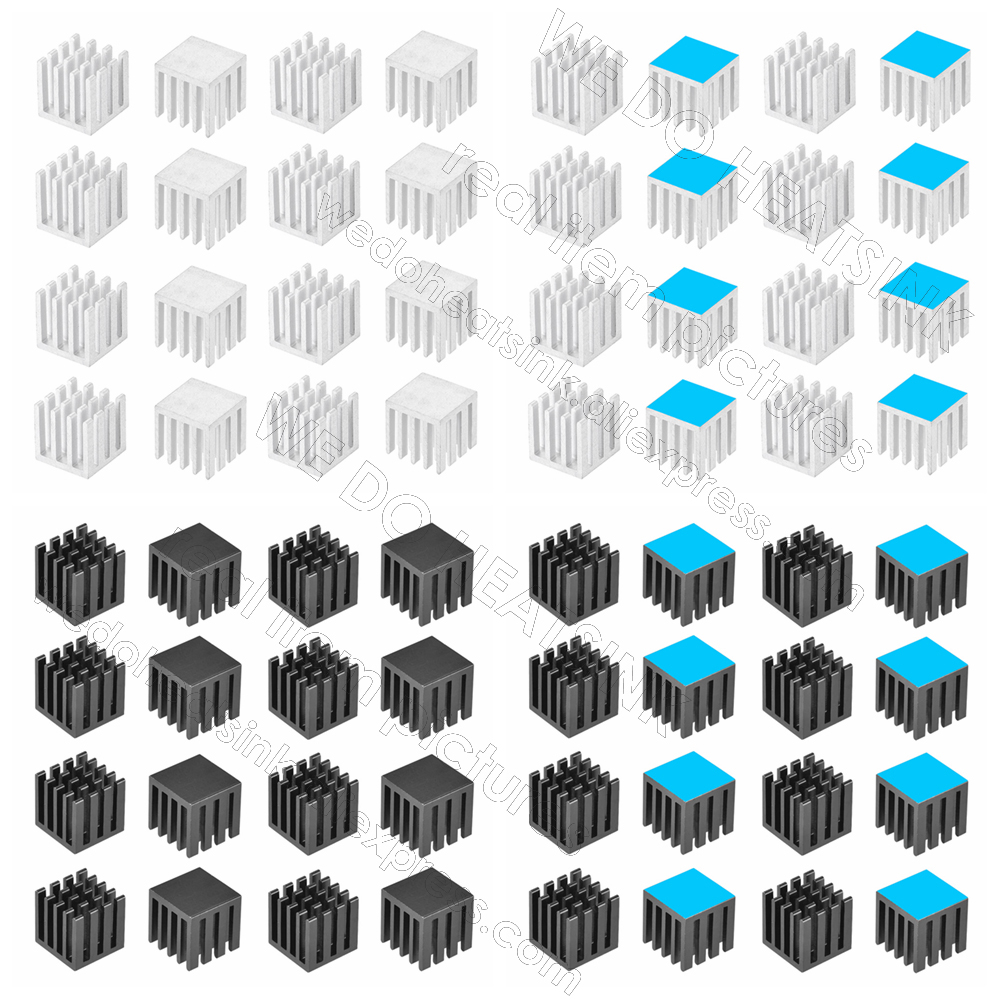 Aluminium Extrusion - Dissipatore di calore in alluminio 15x15x15mm