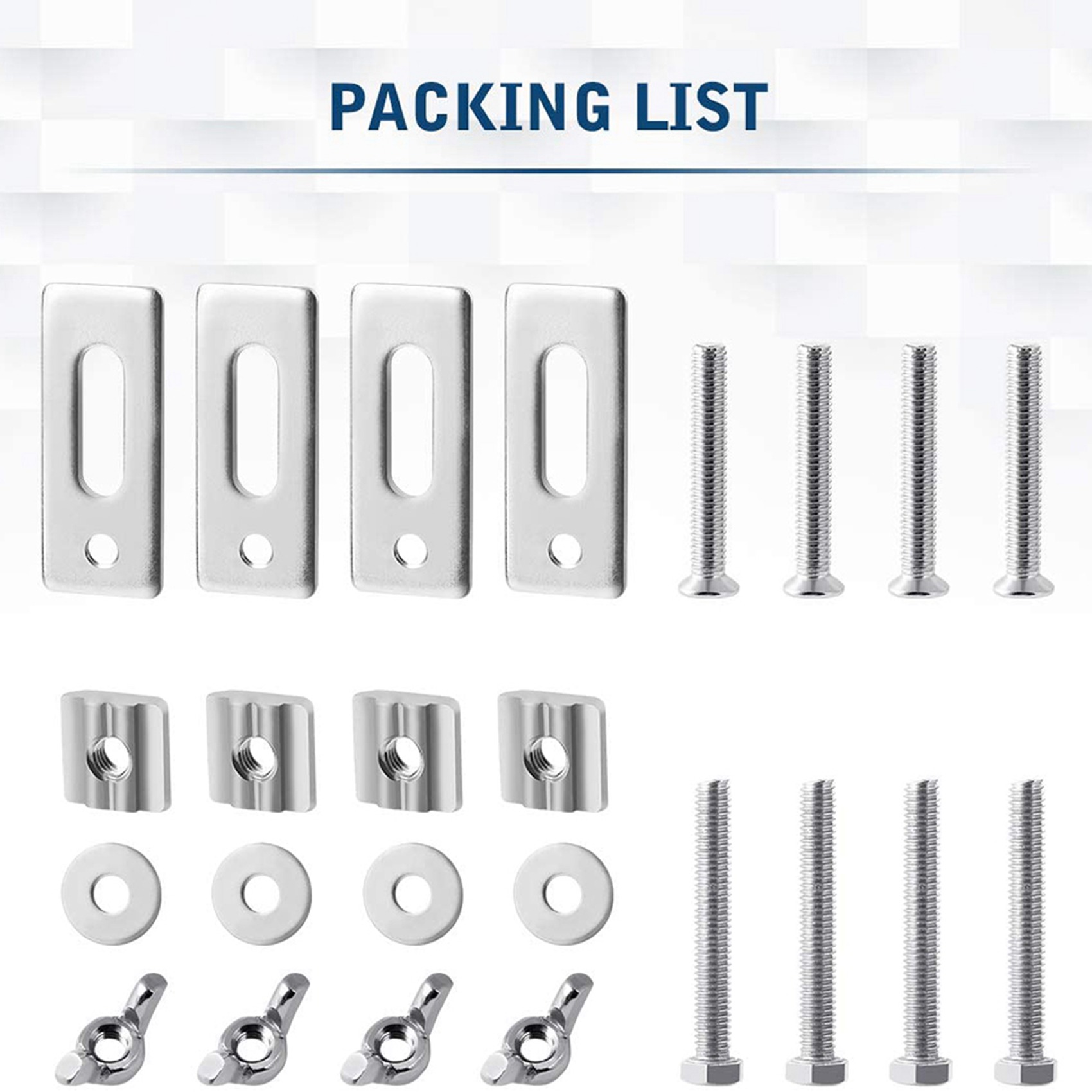 3018 Cnc - Set di 8 Morsetti per Binario