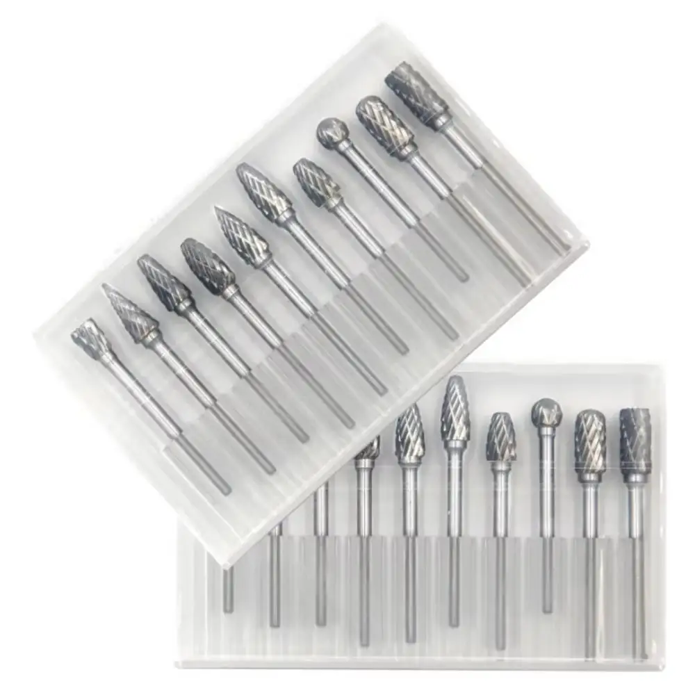 Carbide End Mill - Set di 10 frese rotanti in