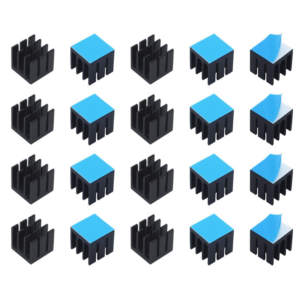 Aluminium Extrusion - 12x12x12mm 50 pz Dissipatore di Calore