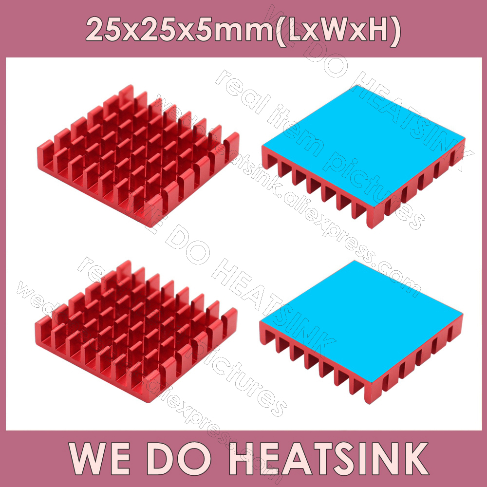 Aluminium Extrusion - WE DO dissipatore di calore 25x25x5mm