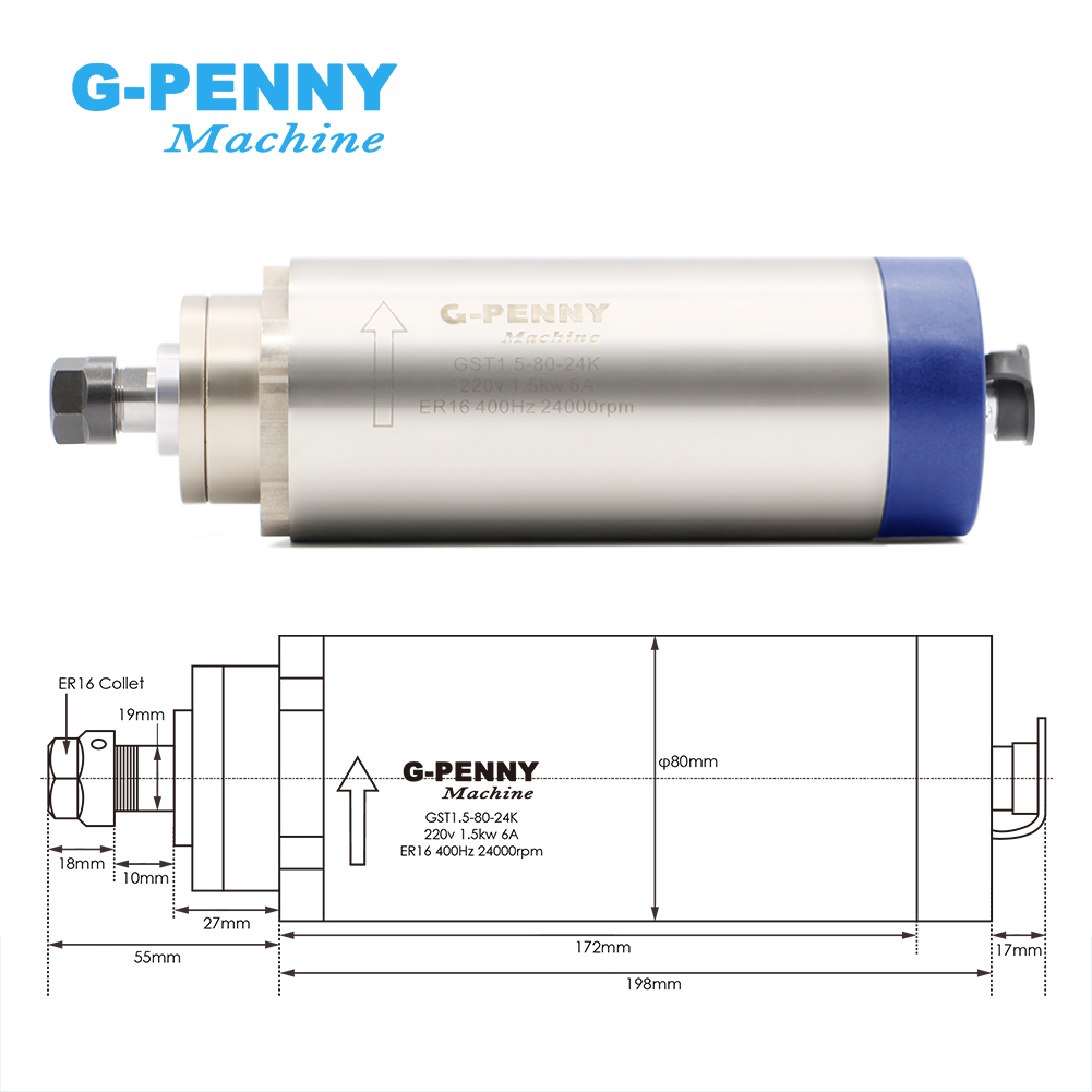 Personalizzazione Gpenny 1.5KW - Spindle Motor recensione e prezzo