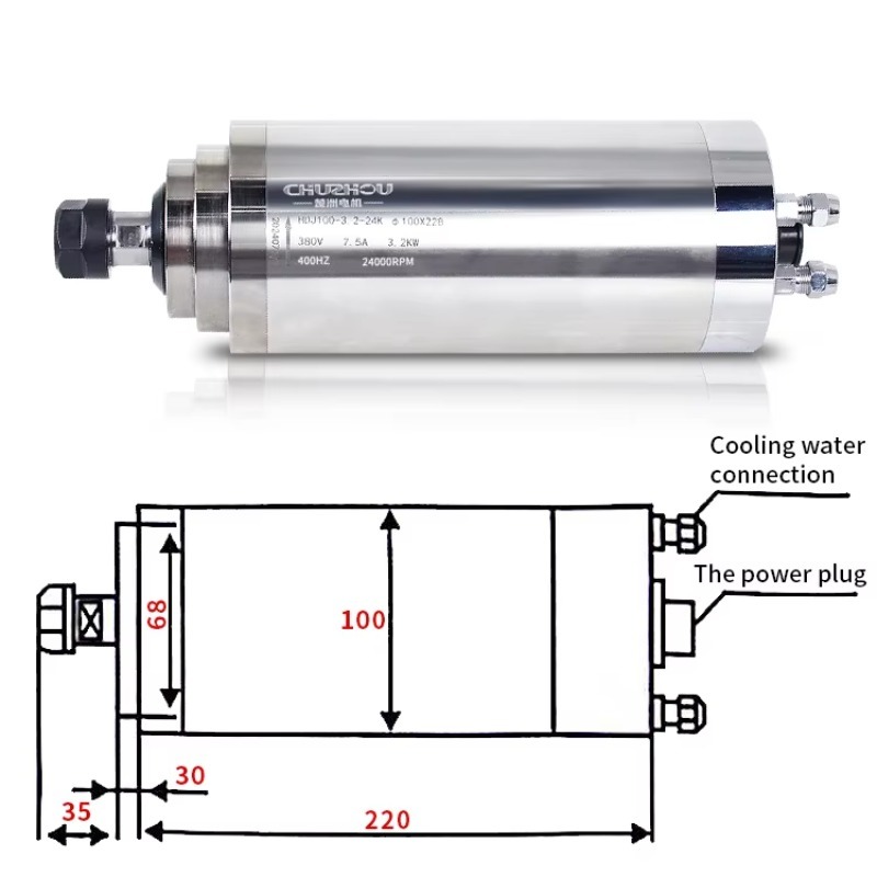 Mandrino raffreddato ad acqua  - Water Cooled Spindle recensione e prezzo