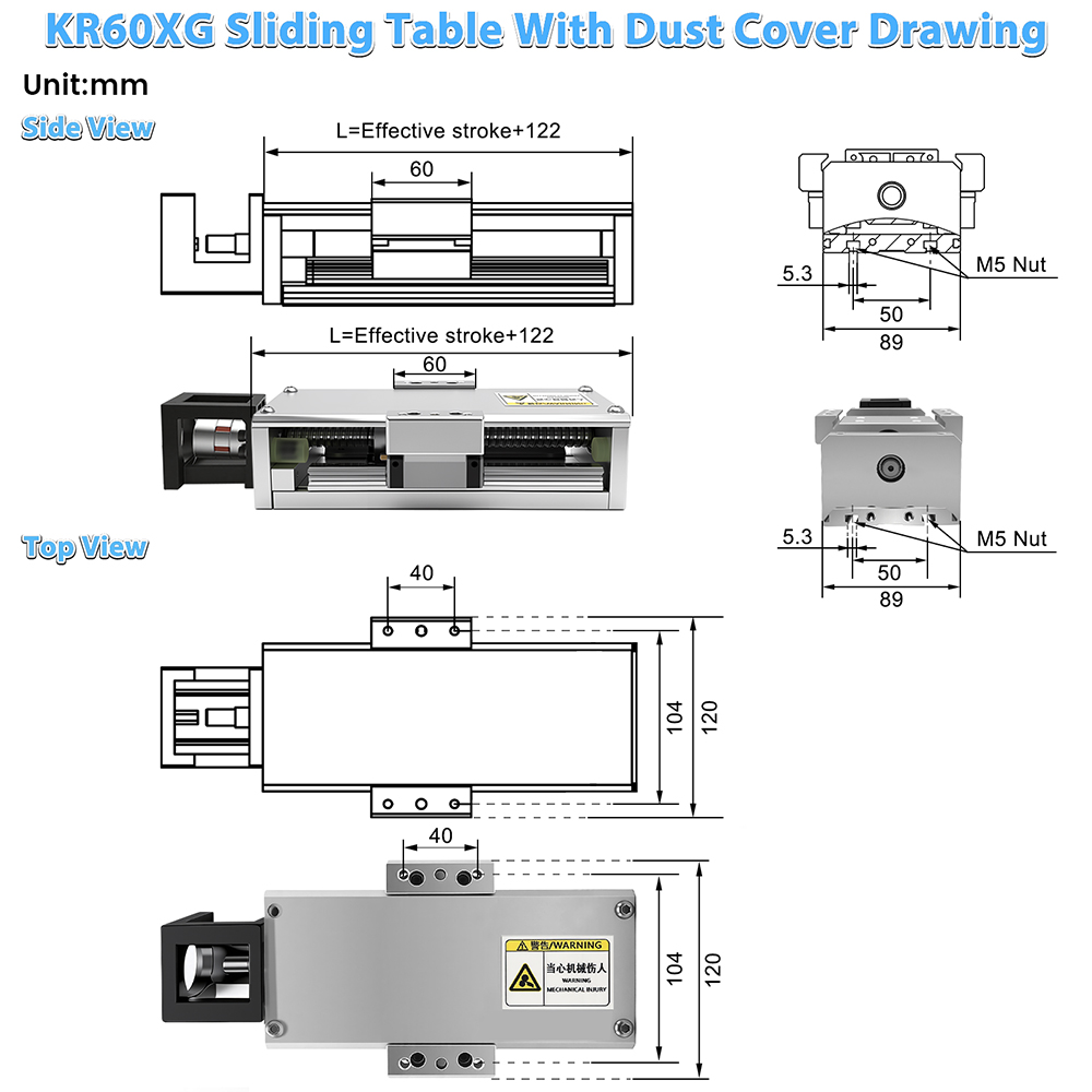 Modulo chiuso con guida linear - Nema23 Stepper recensione e prezzo