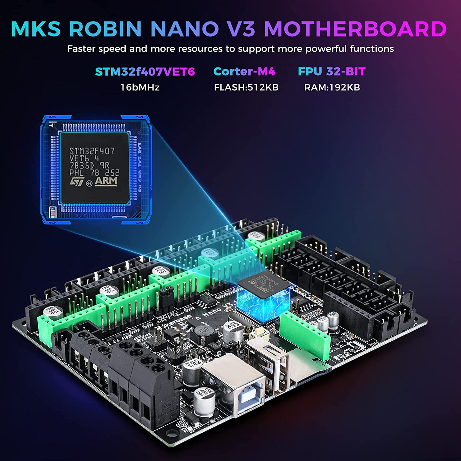 Makerbase MKS Robin Nano V3 32 - Lm8Uu Bearing recensione e prezzo