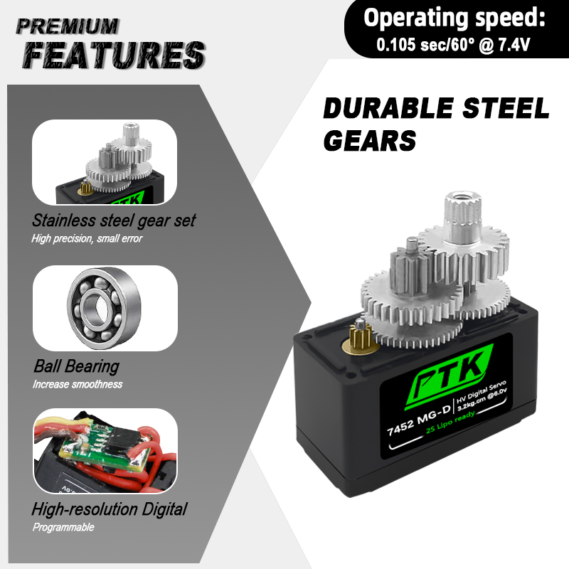 Servo Digitale PTK 7452 MG-D 9 - Servo 9G recensione e prezzo
